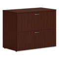 Hon 36 in W 2 Drawer File Cabinets, Traditional Mahogany HONLLF3620L2LT1